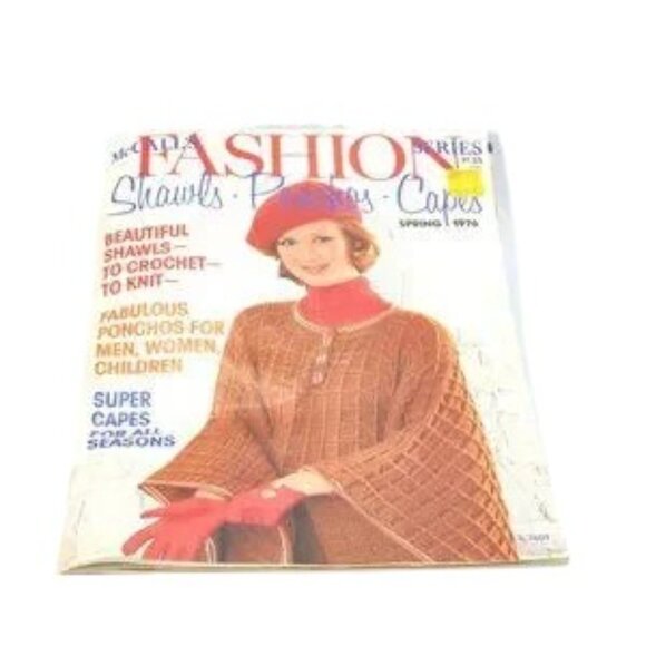 Granny Squares Flowers Lot & McCall's Spring 1976 Crochet Mag with Shawl Pattern - Picture 12 of 14